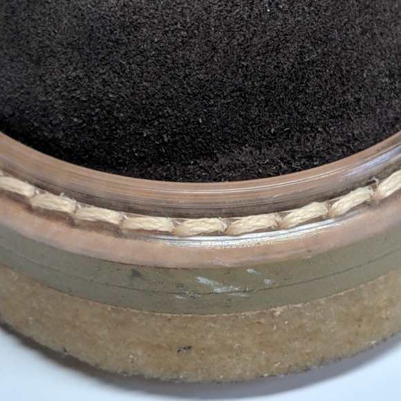 SOLD Chanel 17k Tan and Black Suede Boots - Picture 6 of 8